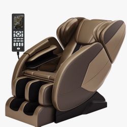 Zero Gravity Full Body Shiatsu Electric Massage Chair with Recliner, Brown