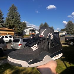 Jordan 4 Black Canvas