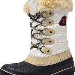 Cute Women's Warm Faux Fur Lined Mid Calf  Winter Snow Boots
