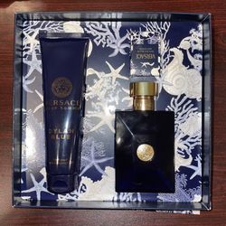 Brand New Versace Dylan Blue Pour Homme 3 piece set