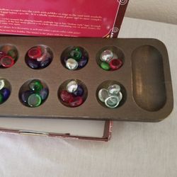 Mancala Stone Game-Eygtian African Rule Included..Box Is A Bit Rough