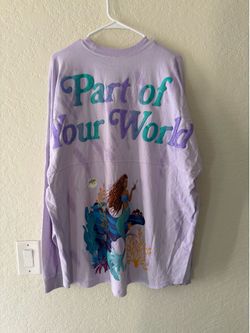 NWT Disney Parks The Little Mermaid Ariel Part of Your World Spirit Jersey