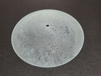 Round Frosted Glass Ceiling Light Shade – 11" – Bubble Pattern