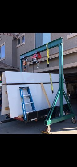 2 Ton Rolling Gantry Crane 3 Heights Lift Shop Hoist