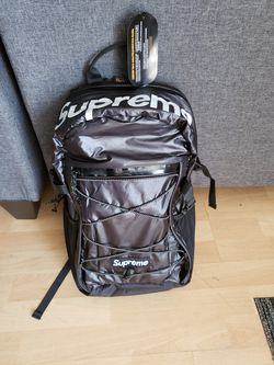 Supreme FW17 Backpack Black  Backpacks, Black backpack, Black bag