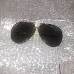 Gucci gold rim Aviator Sunglasses 