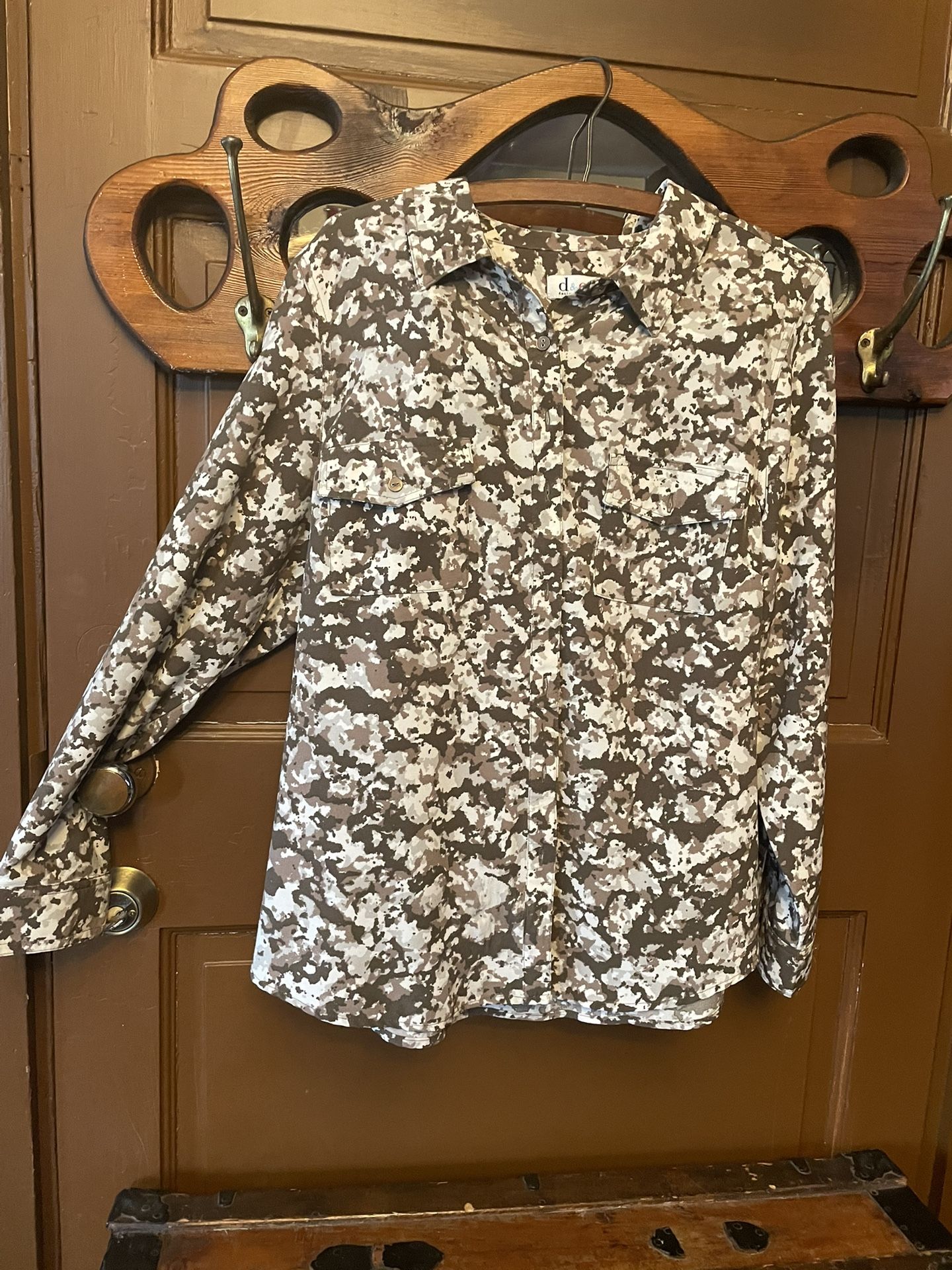 Men Large Long Sleeve Casual Shirts Tactical Military Quickdry Combat Camouflage