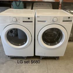 LG Washer Dryer Set 