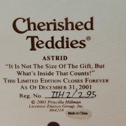 Cherished Teddies Christmas Bear - Astrid