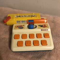 Vintage Chicco Tac Play Typewriter Made In Italy Works