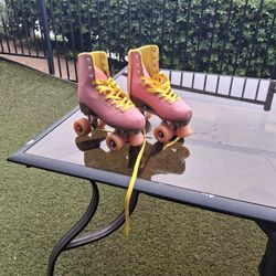 Pink and Yellow impala original  Roller Skates