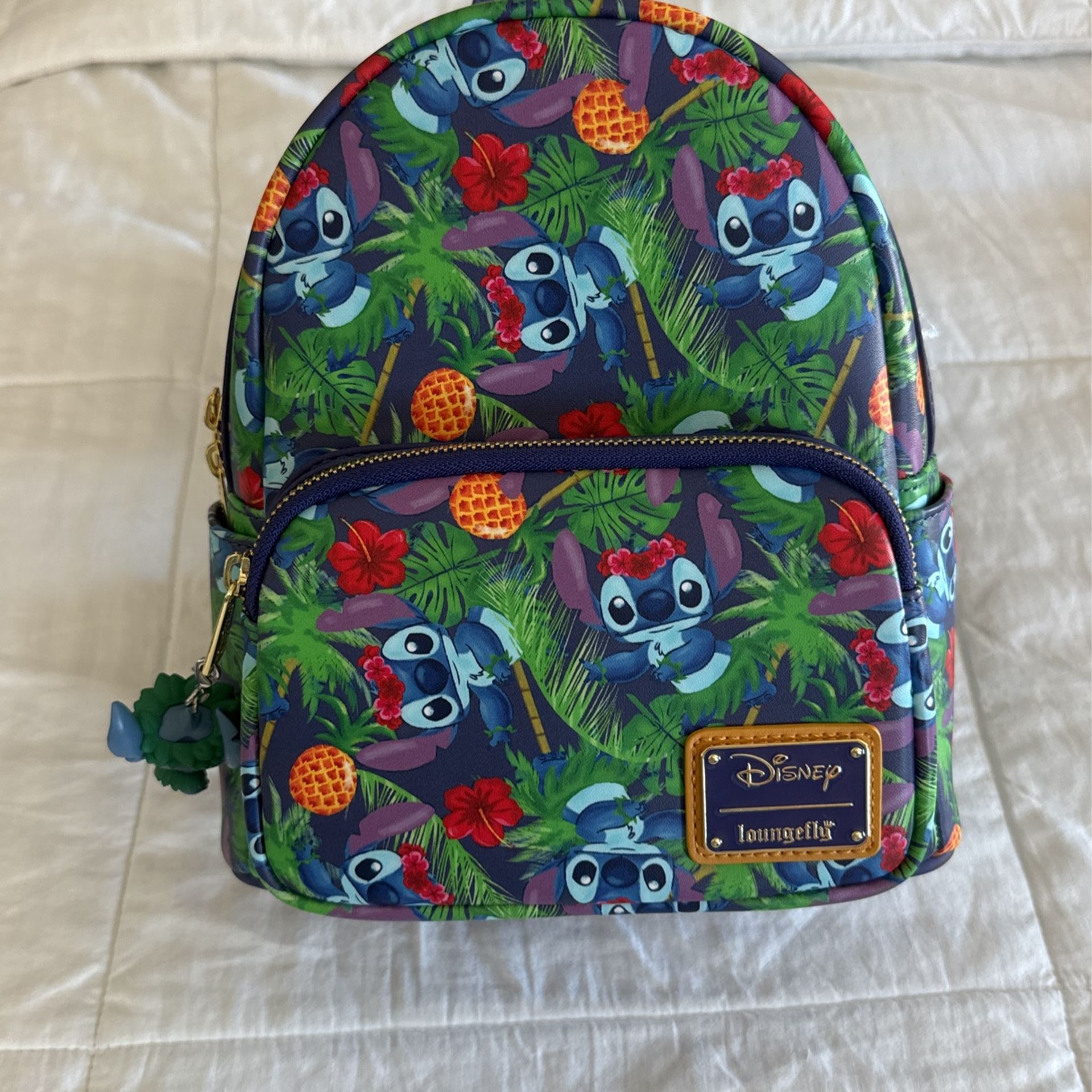 Loungefly Stitch Backpack, Wallet and Keychain