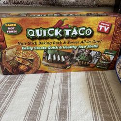 NEW box Quick Taco  Baking Rack & Server  in 1