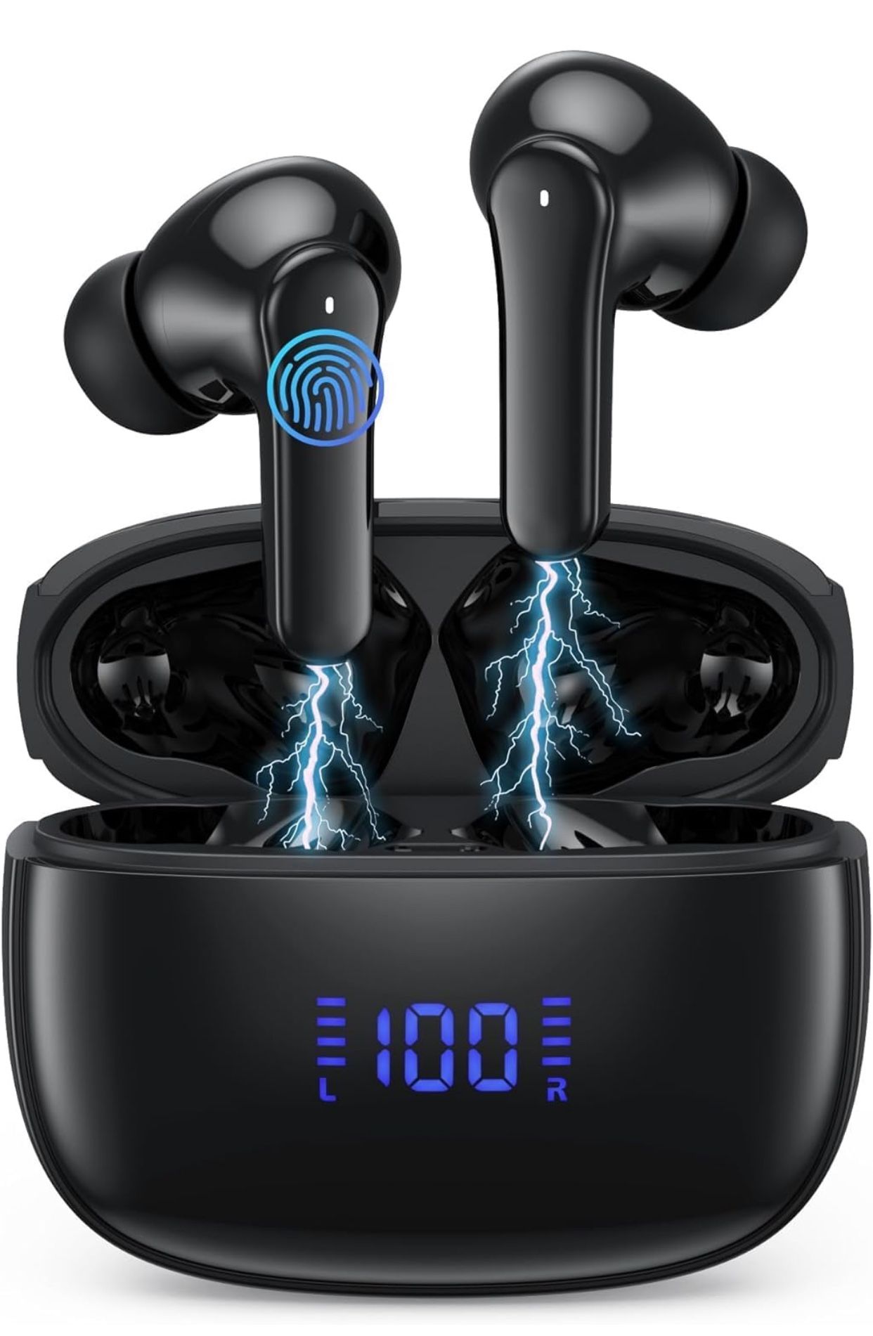 Wireless Earbuds,Bluetooth 5.3 Headphones in Ear with HiFi Stereo Deep Bass,Wireless Earphones 40H Playtime