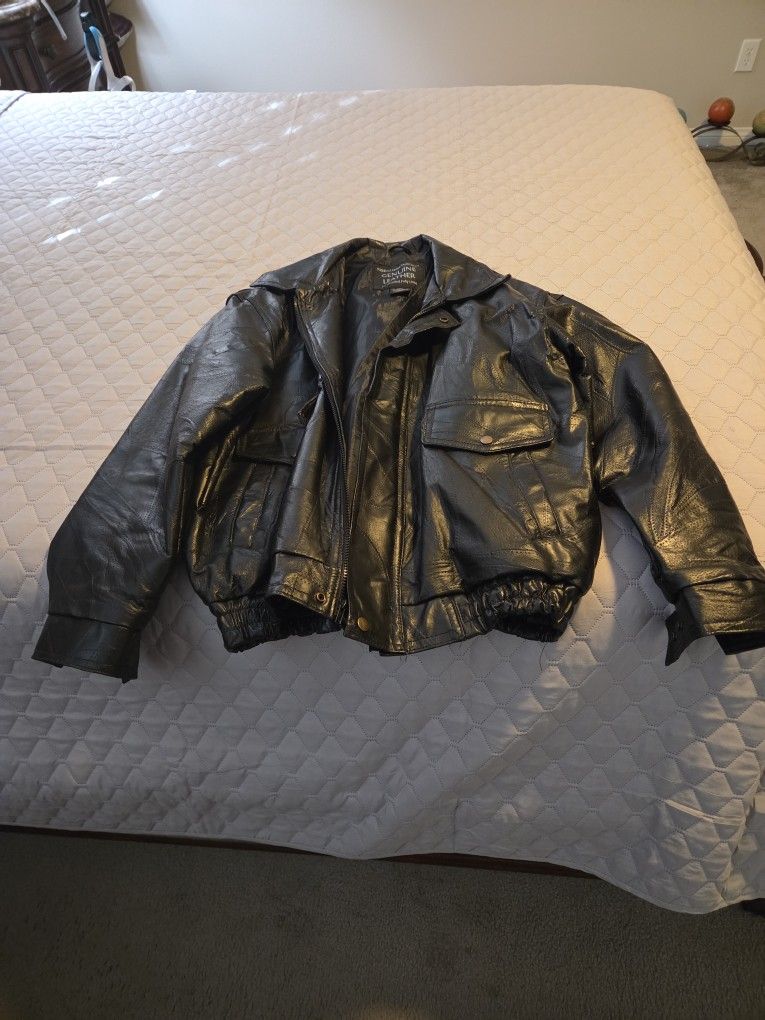 Leather Jacket, Large