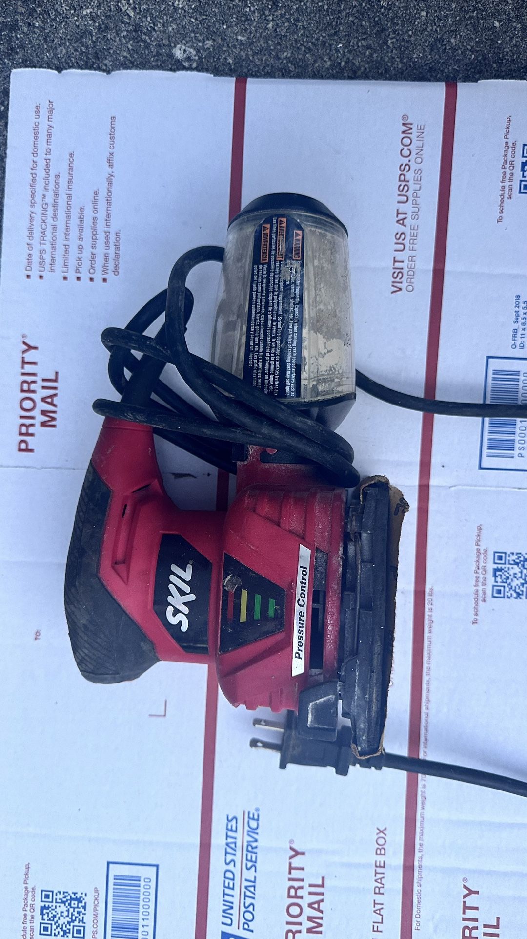 SKIL 7292 Palm Sander 1/4 Sheet – Pressure Control – Tested – Works