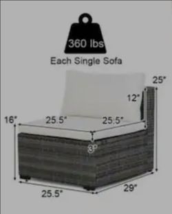 Patio set chair