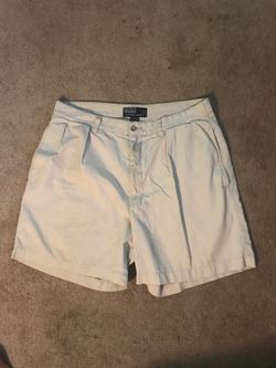 Polo size 34 pleated stone khaki shorts