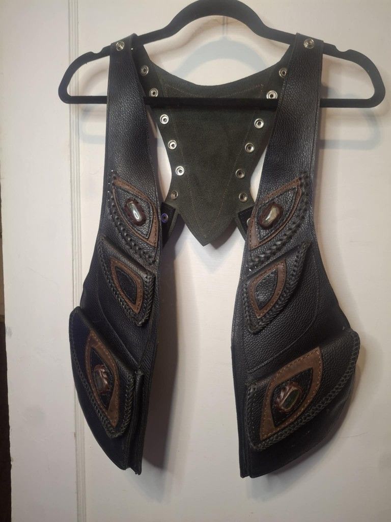 El Gato Montes OOAK handcrafted leather "El Norteno" holster Style vest