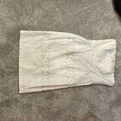 Ivory/white Strapless Summer Dress