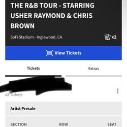 Chris Brown usher tickets 