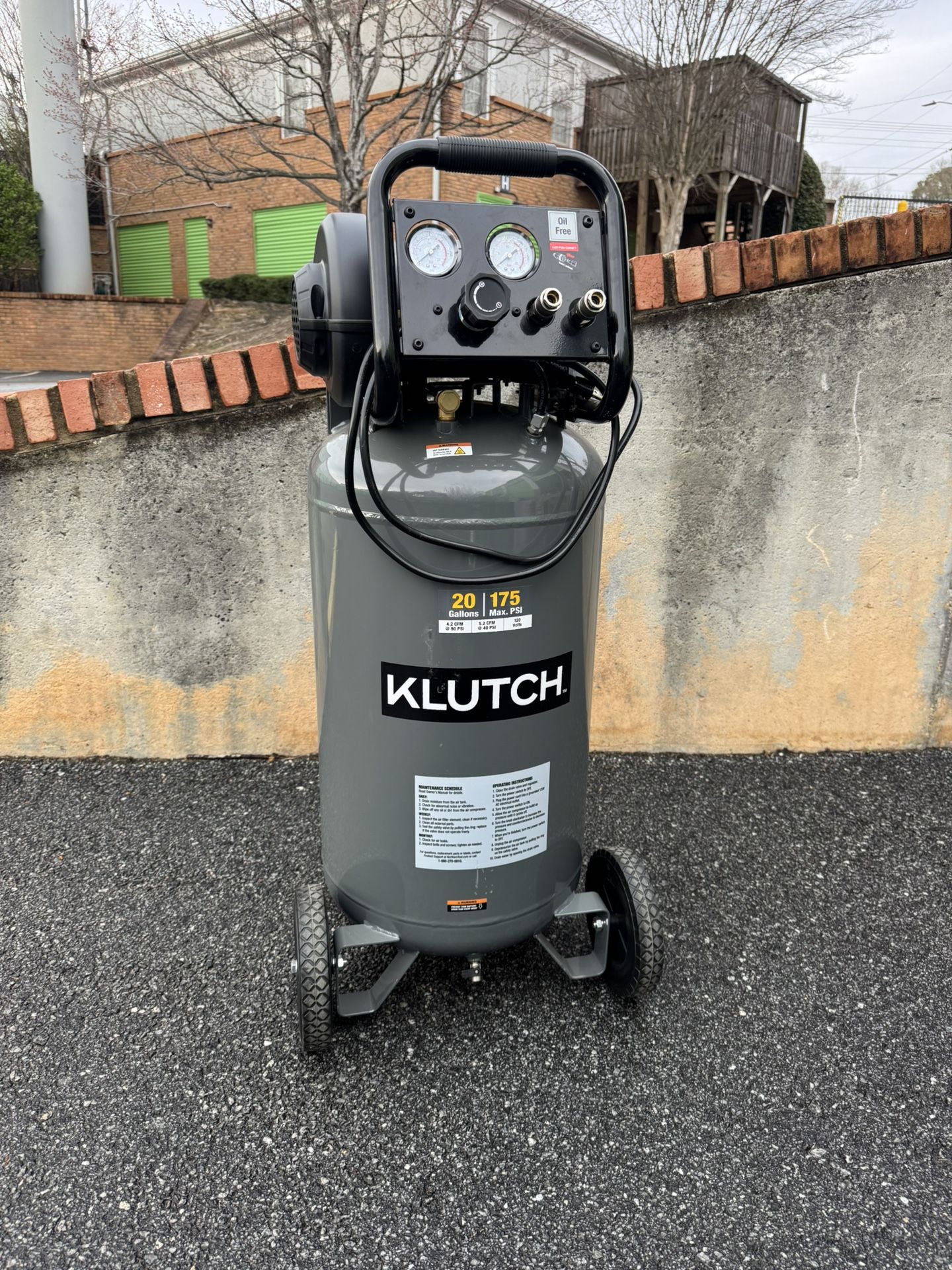 Klutch 20-Gallon Air Compressor