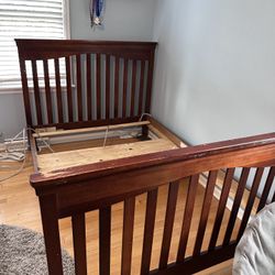 Full Size, Bed, Mattress, Box, Frame, And Frame 