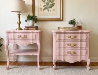 Refinished French nightstand set