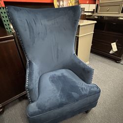 Blue Velvet Chair 