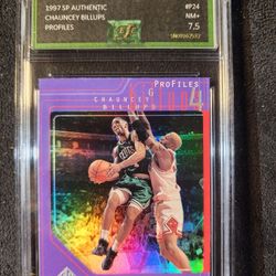 1997-98 SP Authentic Profiles Level 2 #P24 Chauncey Billups HOF EJE 7.5 NM+
