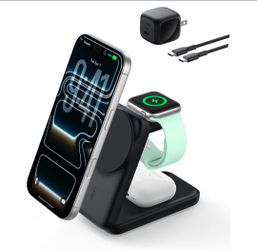 Belkin MagSafe Charger Compatible, 3-in-1 Charging Station