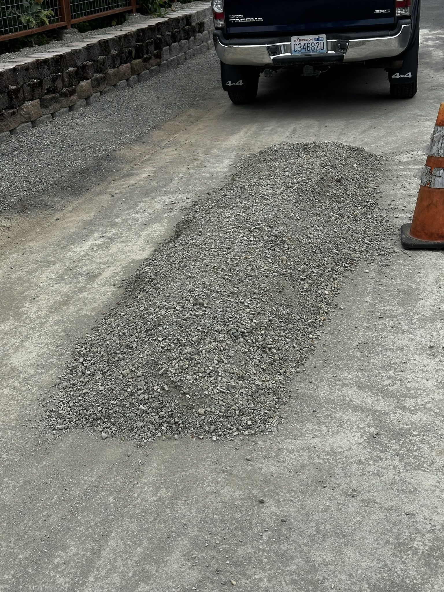 1 Yard Of ⅝ minus Gravel - Free