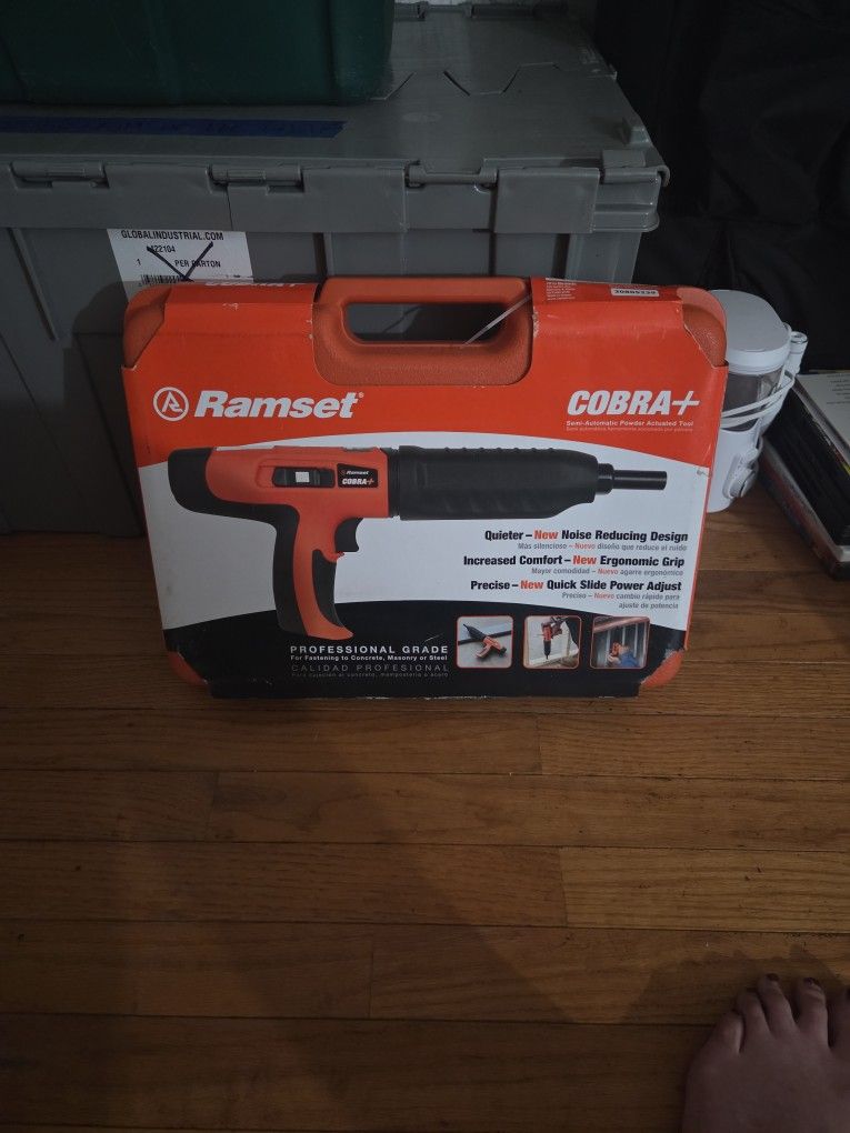 Ramset Cobra+ 0.27 Caliber Semi-Automatic Powder Actuated Tool.