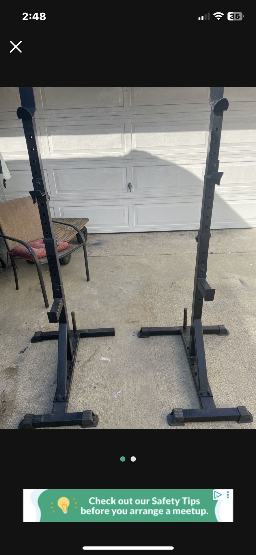 Weight Bench Rack. 40 Dollars