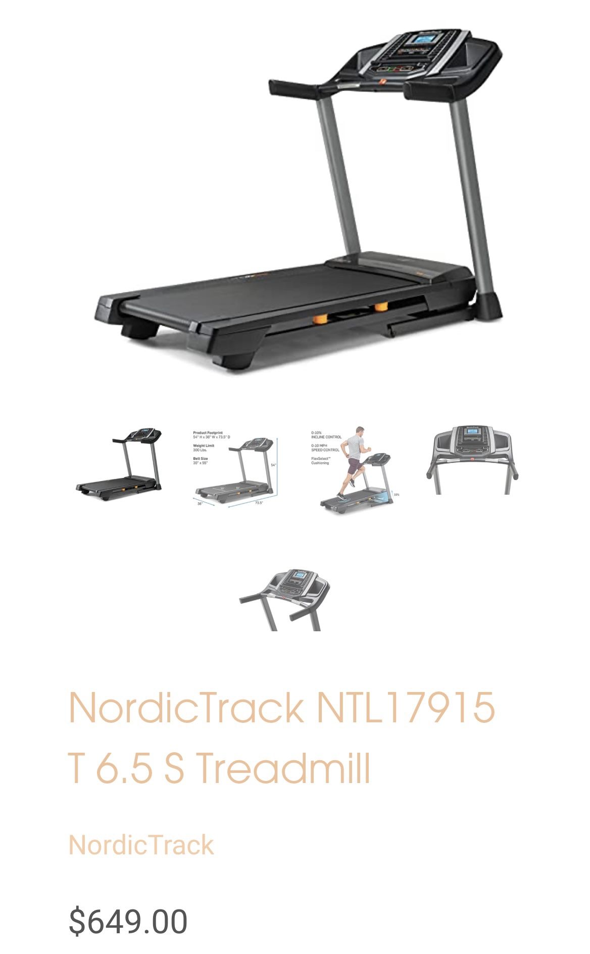 NordicTrack Treadmill