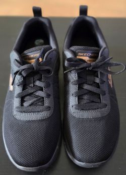 Skechers Black Mesh Low-Top Sneakers
