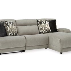 Like New Couch Recliner With Chaise And Matching Recliner Chair