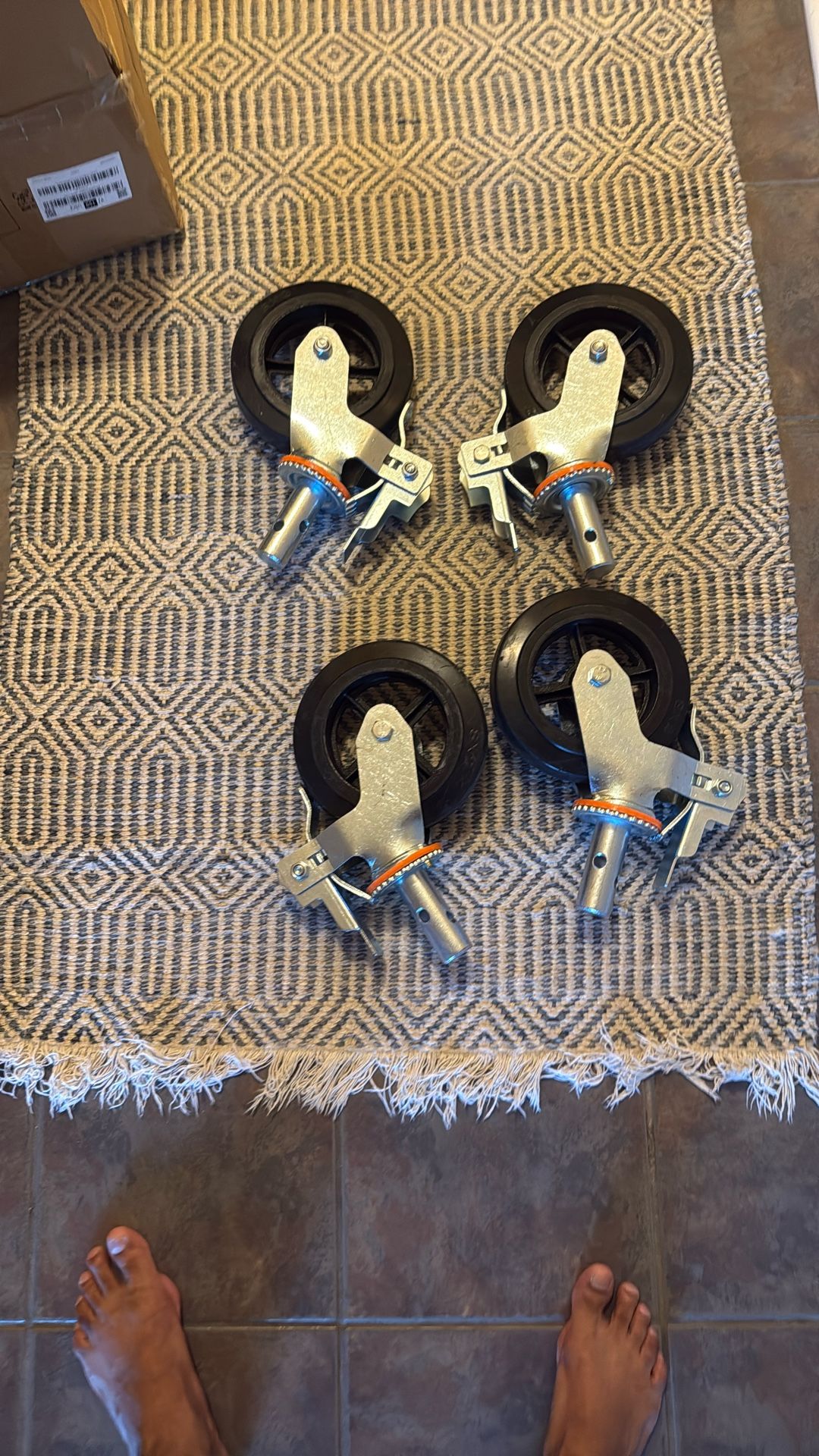 8” Scaffolding Wheel With Brake Brand New