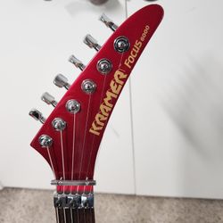 1986 Kramer Focus 6000 with Hardshell case, gotoh tremolo, locking gotoh tuners, strap locks