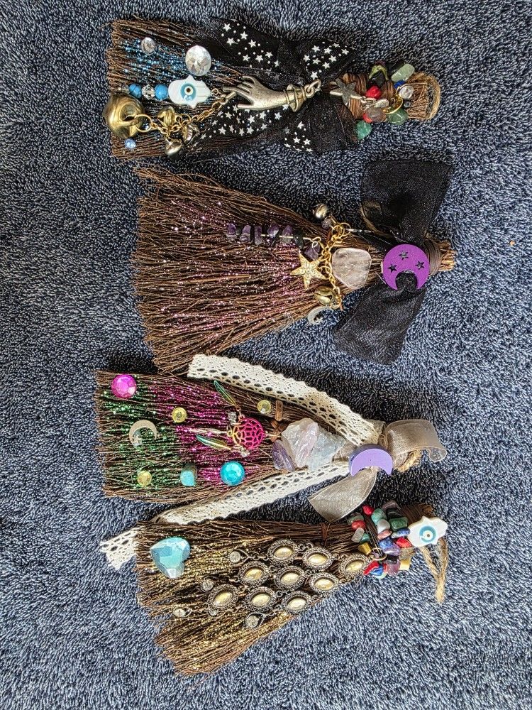 Brooms, Protección, Escobita Para Protección, Cuarzo, Mal De Ojo,
