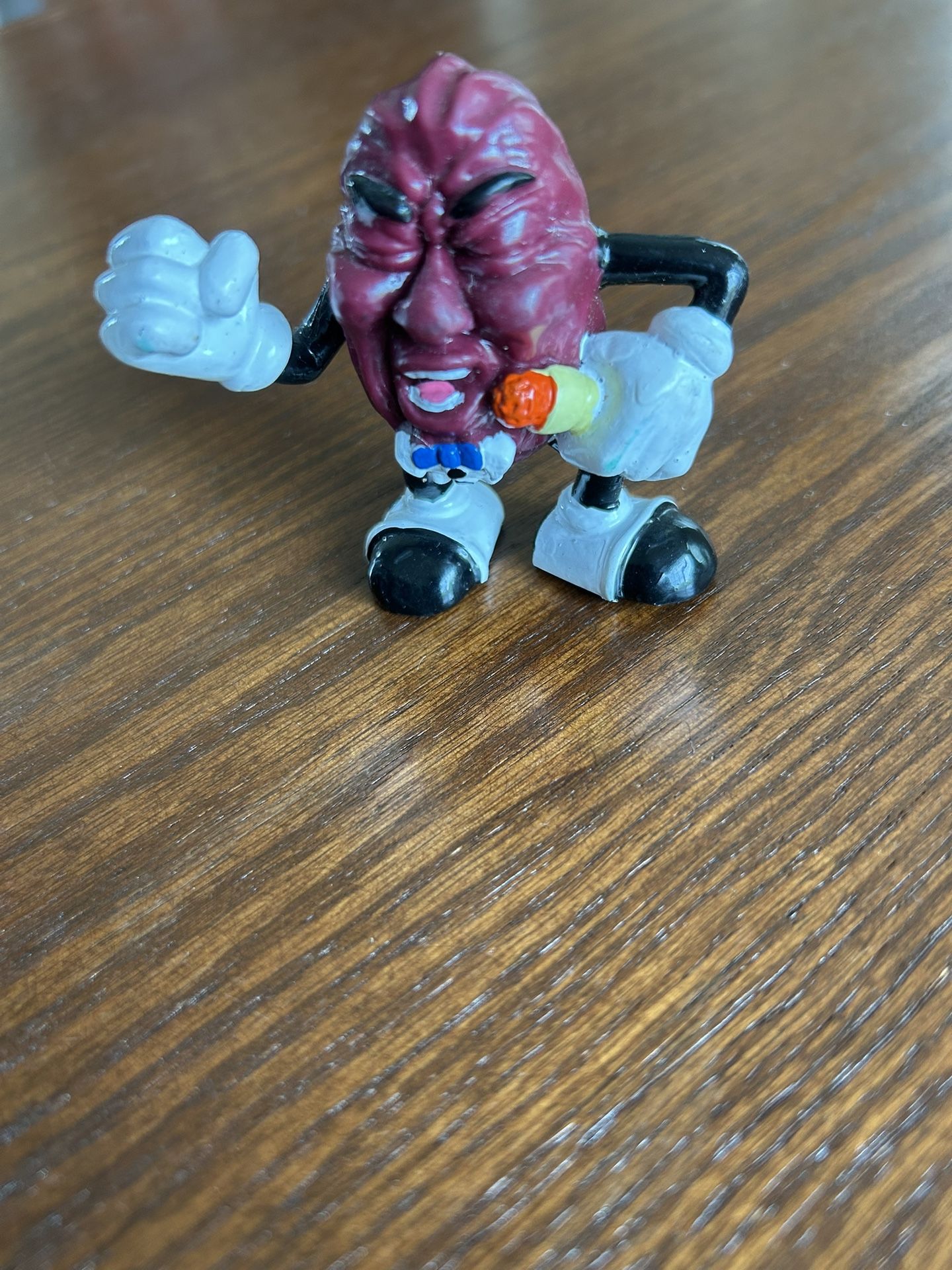 Vtg The California Raisin A. C. Singer Figuring 2 1/2 Inch Raisin Figure Collab 1987.