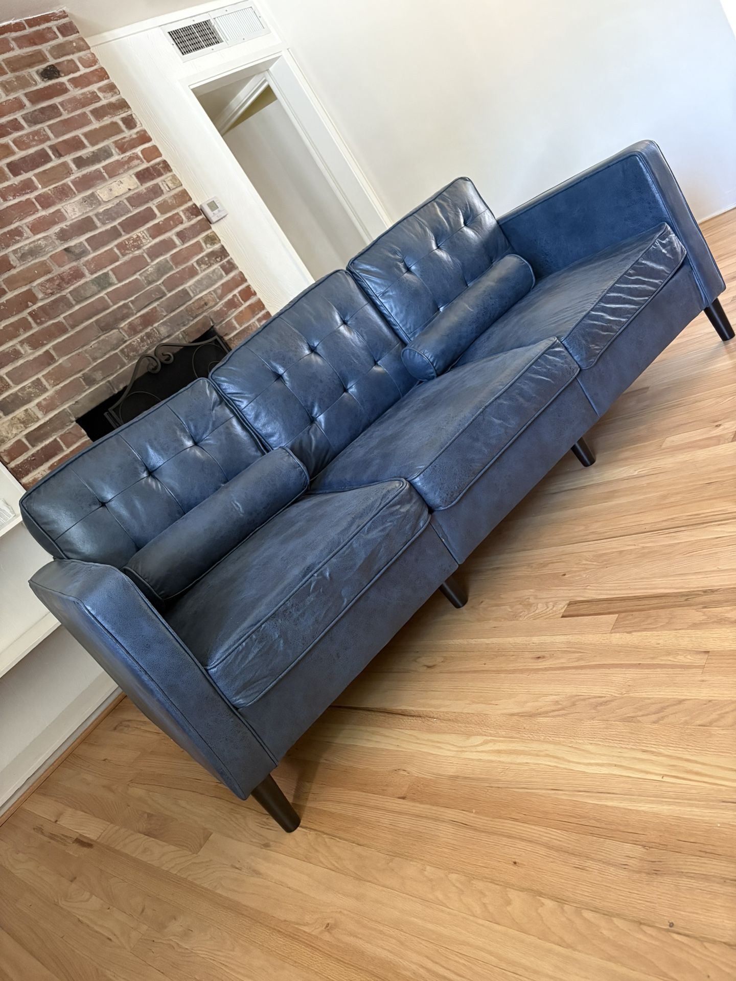 Blue Mid Century Modern Style Couch Sofa
