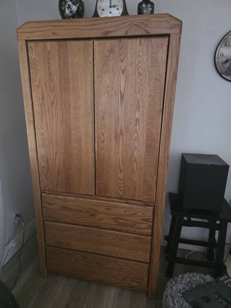 SOLID WOOD ARMOIRE