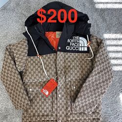 ($200) Gucci North Face Jacket Designer