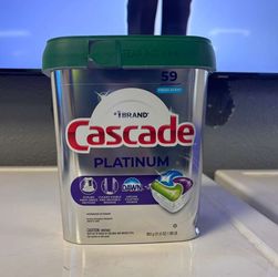 Cascade platinum 59 piece dishwasher pods