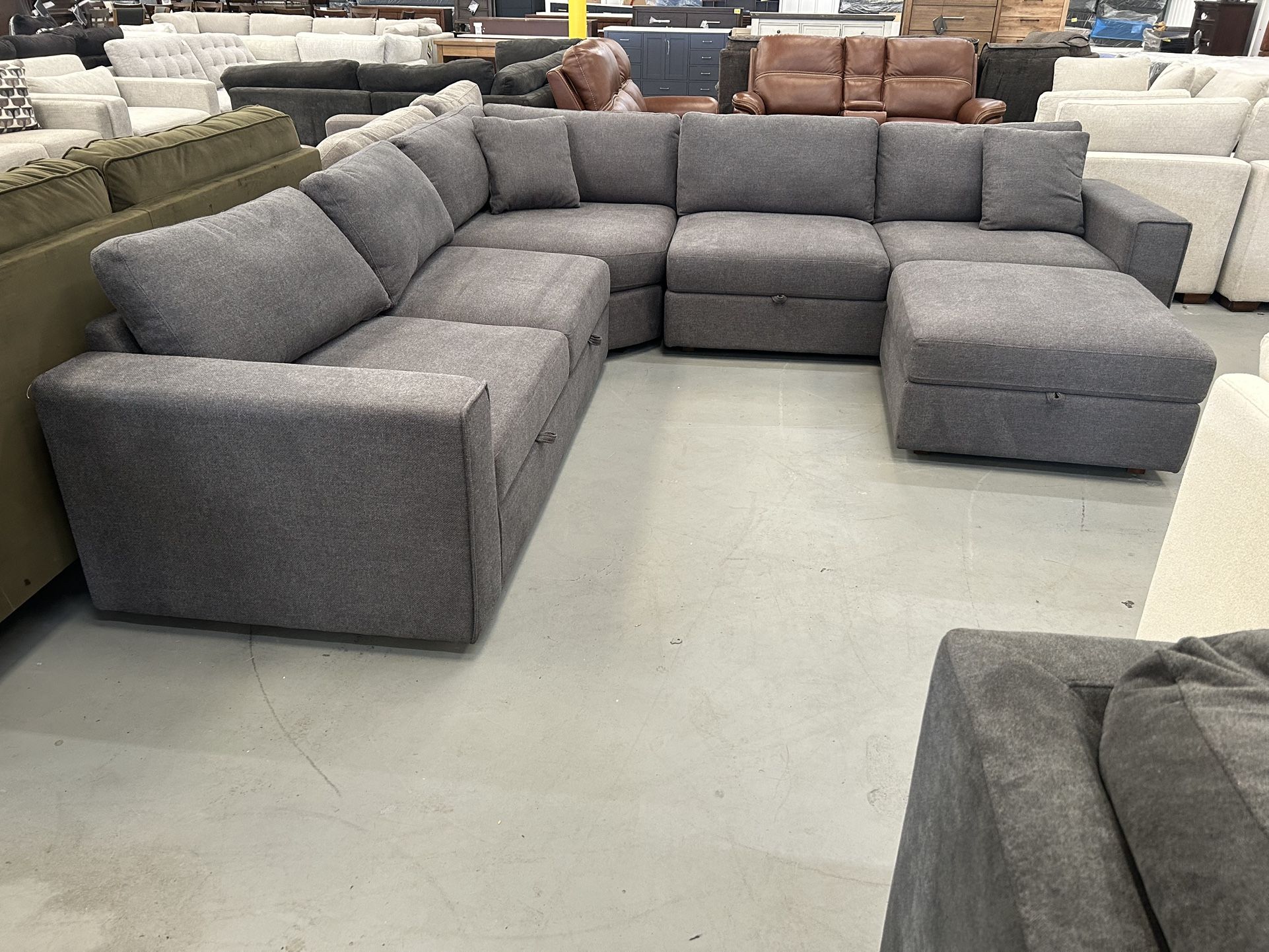 Storage Gray Sectional