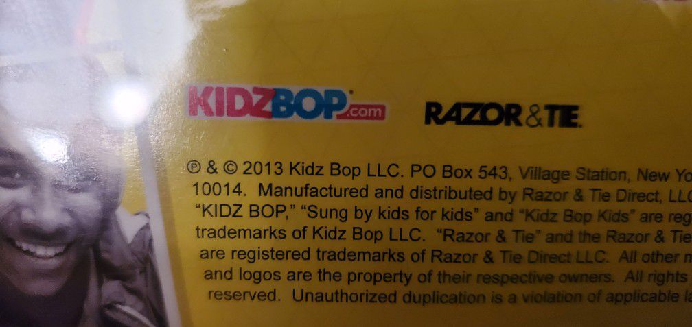 Kidz Bop Music CD- New And Sealed - Party Hits