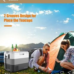 70 Quarts Portable Electric Car Camping Cooler New In Box