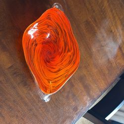 Vintage Glass Decorative Bowl