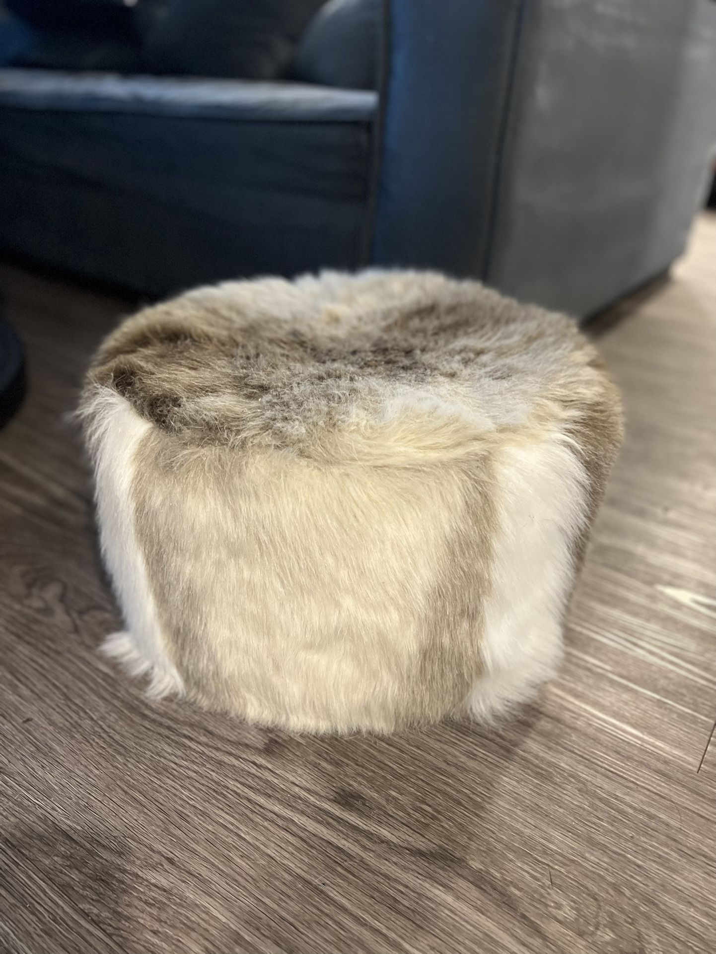 Fur Ottoman / Foot Rest